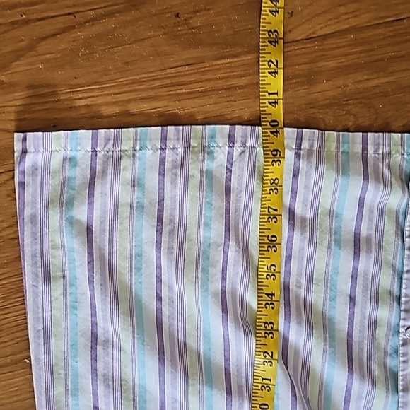 Vintage Kmart Short Sleeve Front Snap Striped  Housecoat Women's Size Medium - Picture 12 of 16